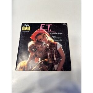 ET The Extra Terrestrial As Told By Gertie Book & 45 Record Vintage